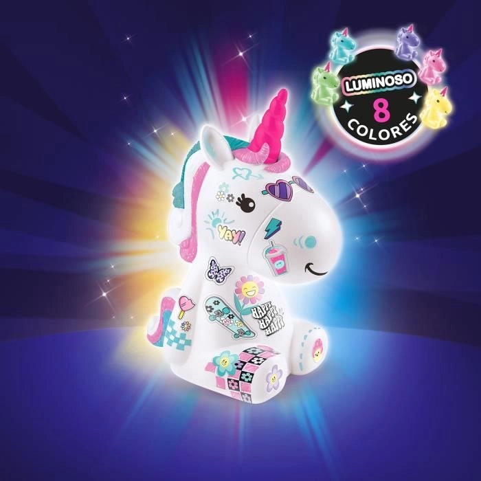 Canal Toys Style 4 Ever - Y2K Unicorno luminoso fai-da-te da decorare - Edizione da collezione - Hobby creativi per bambini - OFG 293