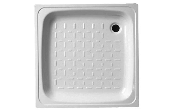 Piatto doccia 70x70 cm in acciaio bianco