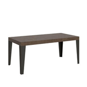 Tavolo allungabile 180/284x90 cm Flame colore noce gambe antracite