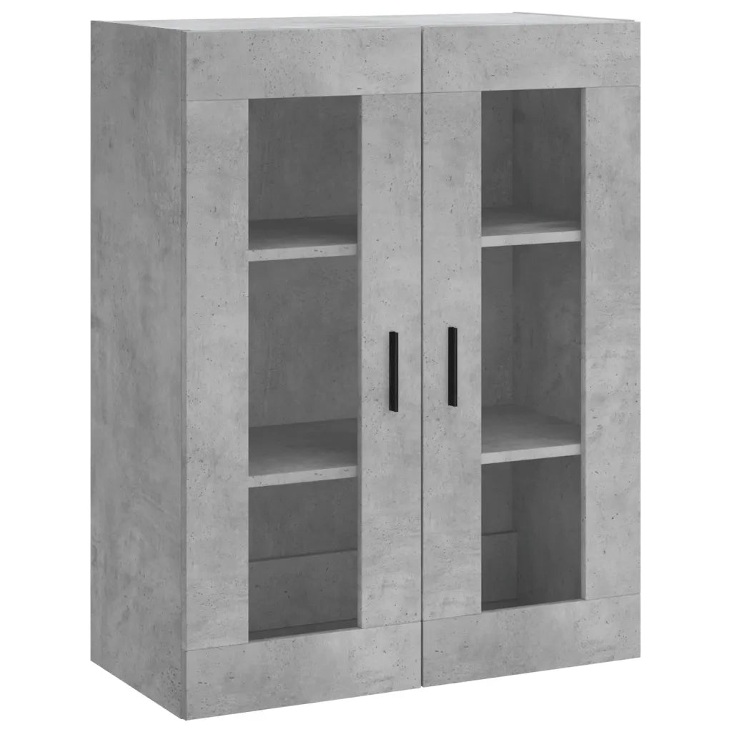 Credenza | Madia | Buffet da pranzo | Armadio da pranzo Grigio Cemento 69,5x34x180 cm in Legno Multistrato