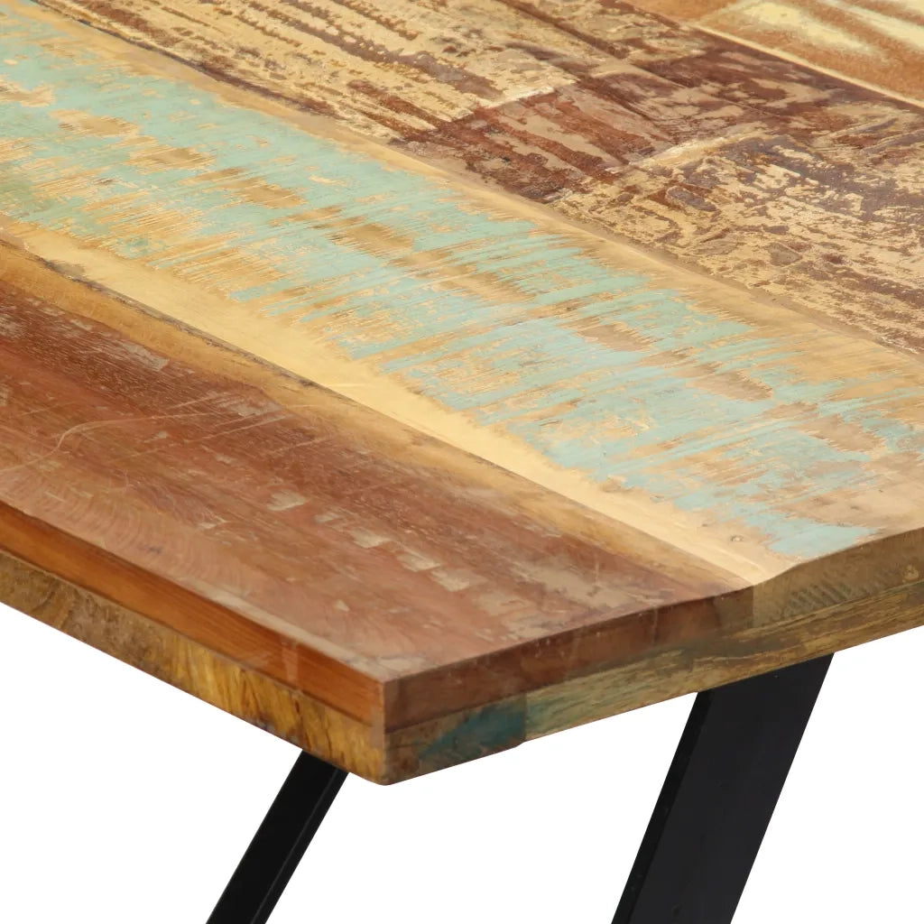 Tavolo da Pranzo 180x90x76 cm in Legno Massello di Recupero 247946