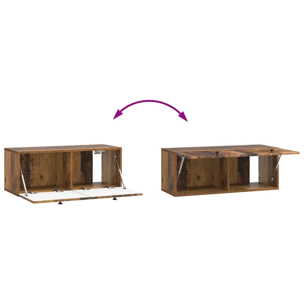 Mobile Porta TV da Muro Legno antico 78,5 x 31 x 30 cm 898043