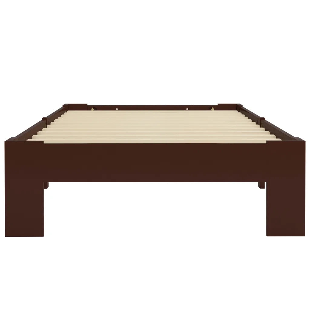 Giroletto senza Materasso Marrone Scuro 100x200 cm Legno Pino 283299