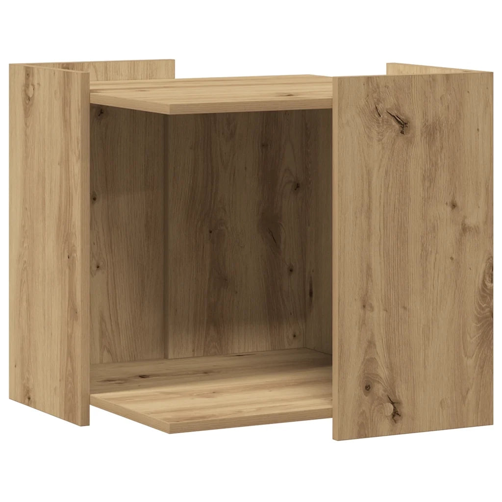 vidaXL Recinto Lettiera Rovere Artigianale 53x53x51 cm in Truciolato