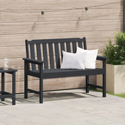 Panchina Nera 120 cm HDPE