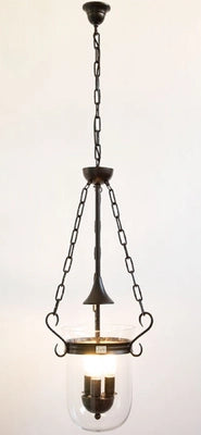 LAMPADARIO SOSPENSIONE APPLIQUE LAMPADA CULT A 3 LUCI DIAM.35 CM H120 NERO RUGG.