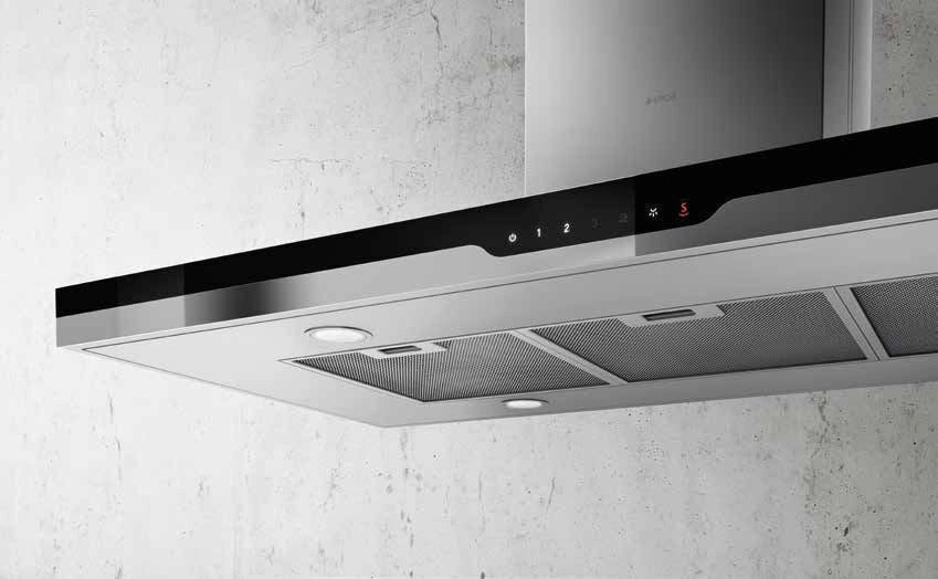 Elica Top Sense IXBL-A-60 Cappa aspirante a isola, Nero, Acciaio inossidabile Classe A