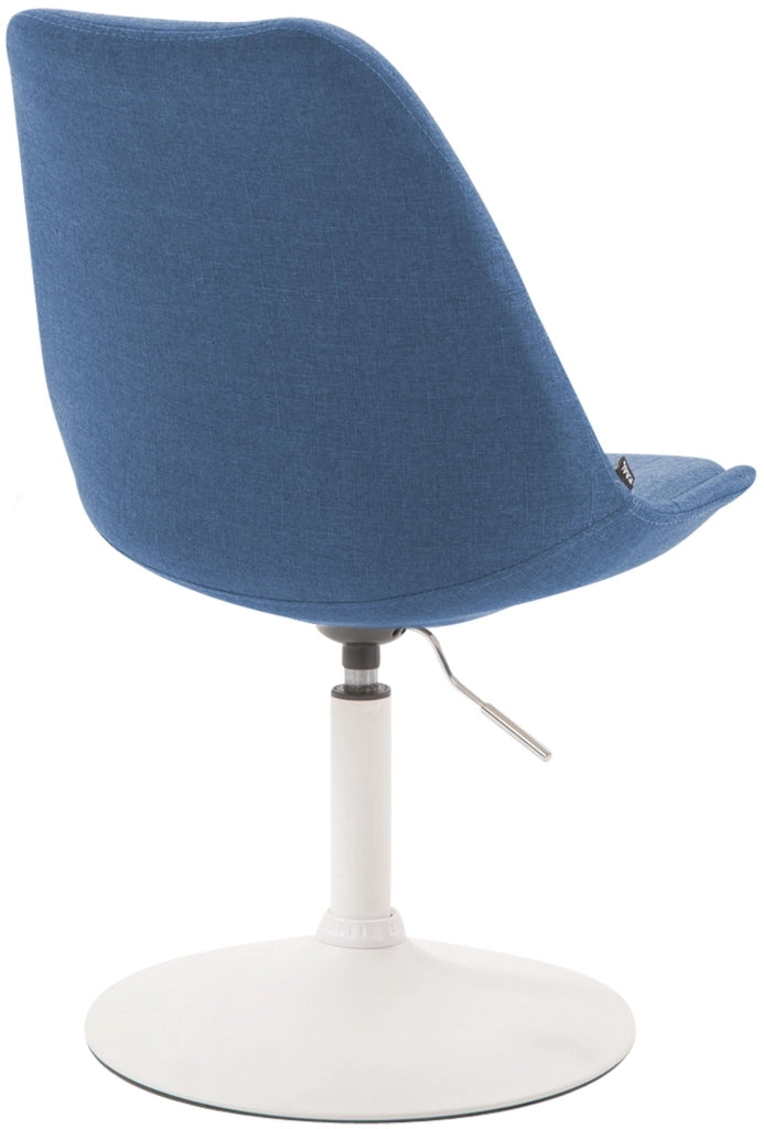 Sedia da pranzo MAVERICK in tessuto blu,bianco