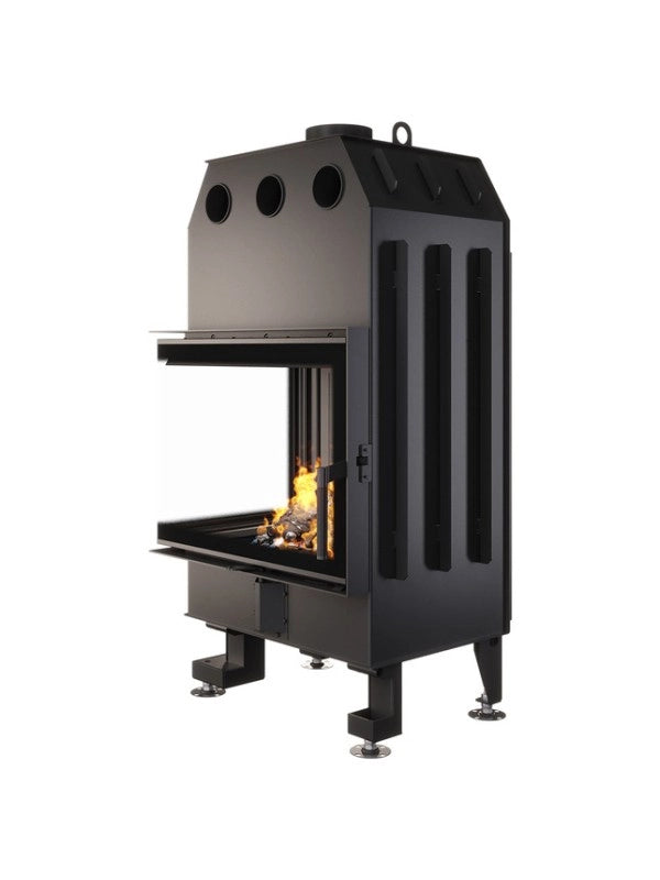 Caminetto ad angolo Inserto Apertura sinistra Nero Energy 65x50x47 (14,5 kW) ECO
