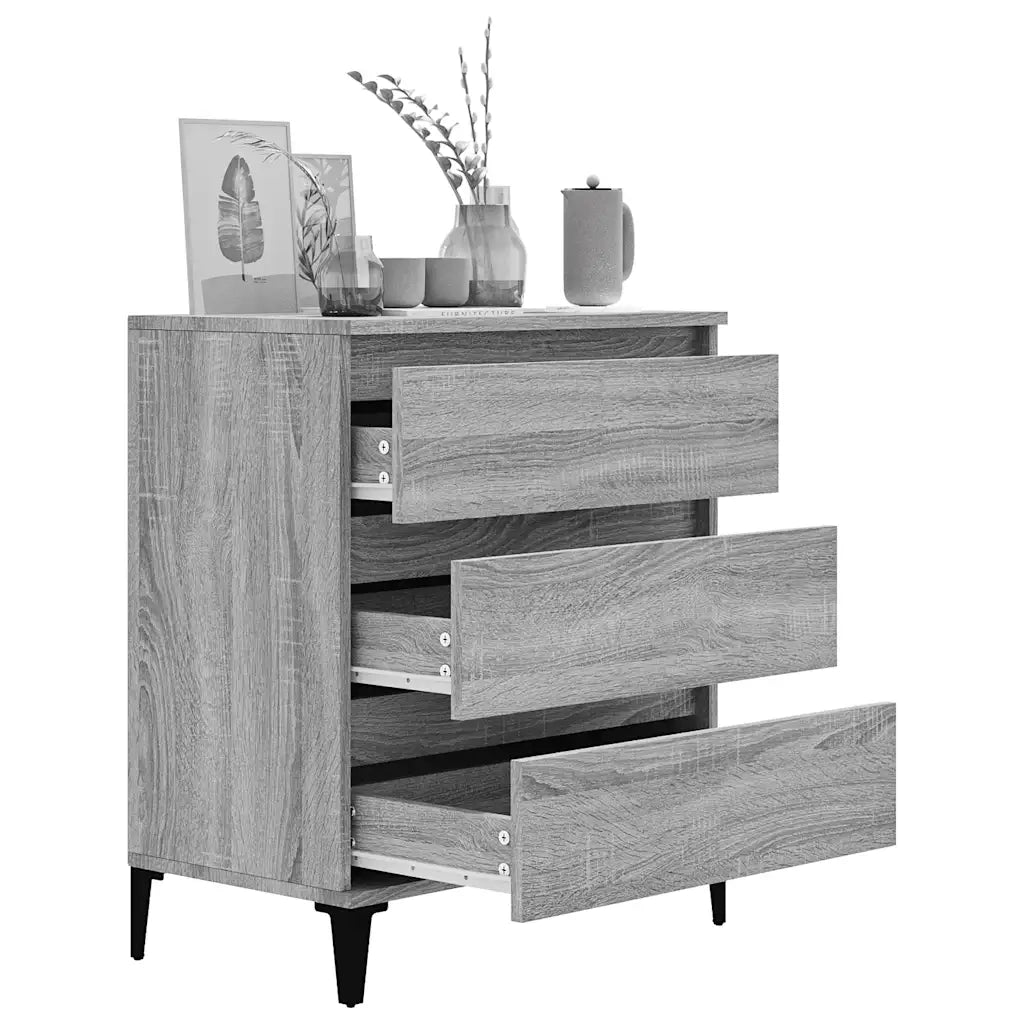 Credenza Grigio Sonoma 60x35x70 cm in Legno Multistrato 823054