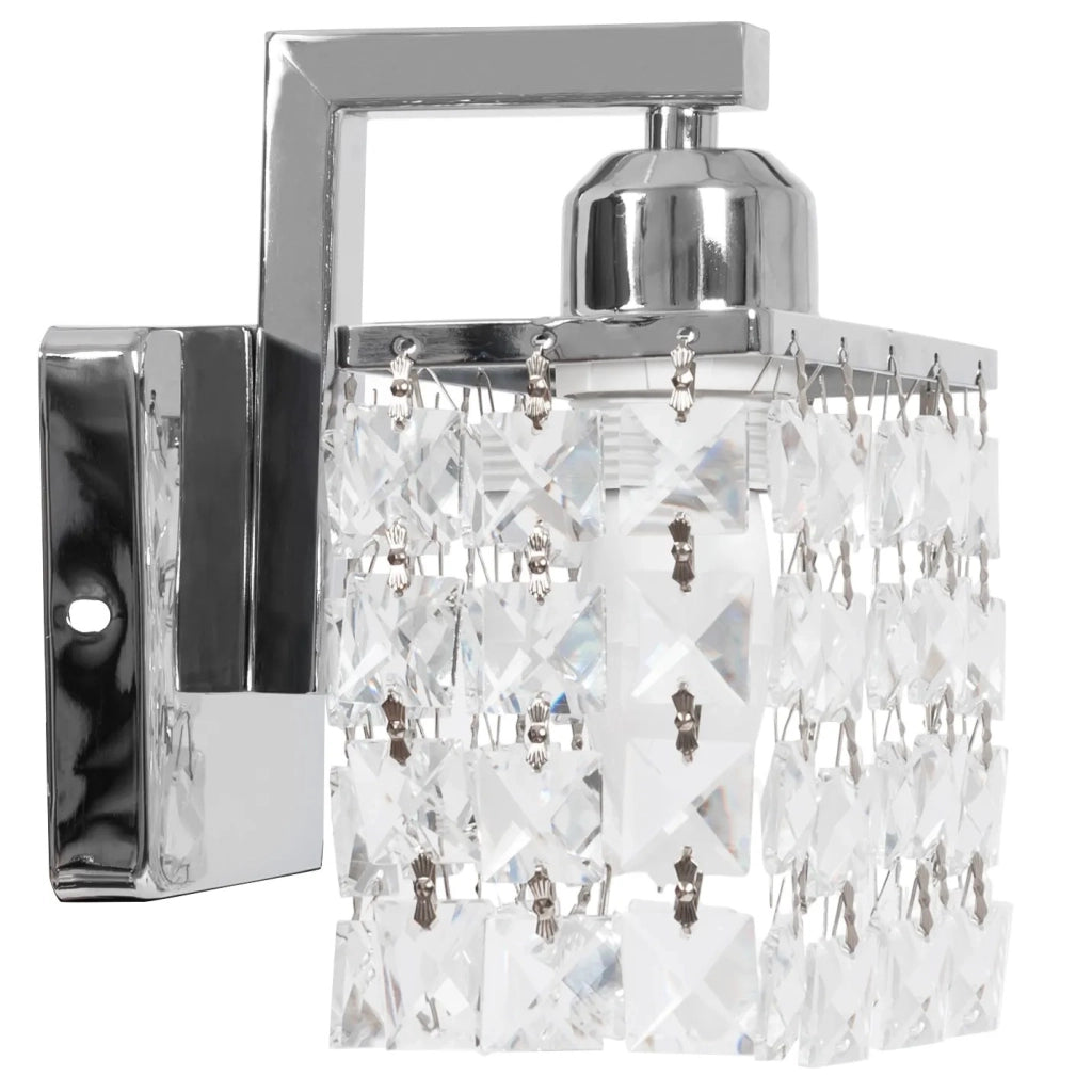 Lampada Da Parete In Metallo Cristallo APP543-1W Cromo