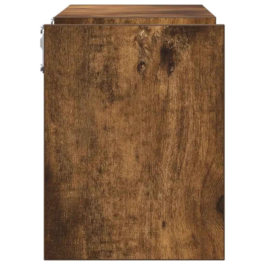 Mensole a Muro 2 pz Rovere Fumo 100x15x20 cm Legno Multistrato cod mxl 33249