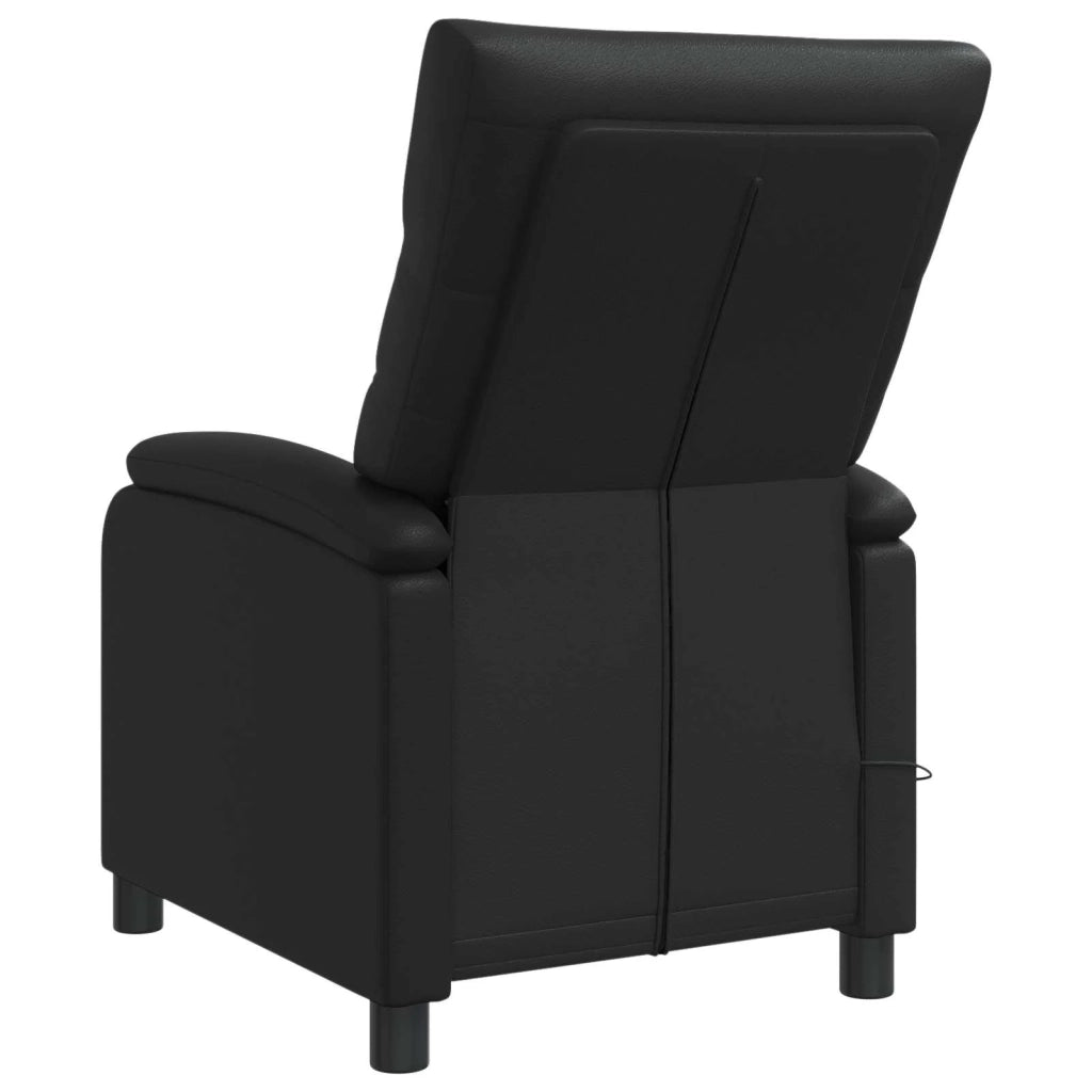 Divano Sedia-Poltrona Massaggiante Nero Similpelle 246217