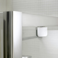 Box Doccia Rettangolare 3 Lati 2 Ante Battenti In Cristallo H185 Fosterberg Koge Trio 70x130xH185 cm