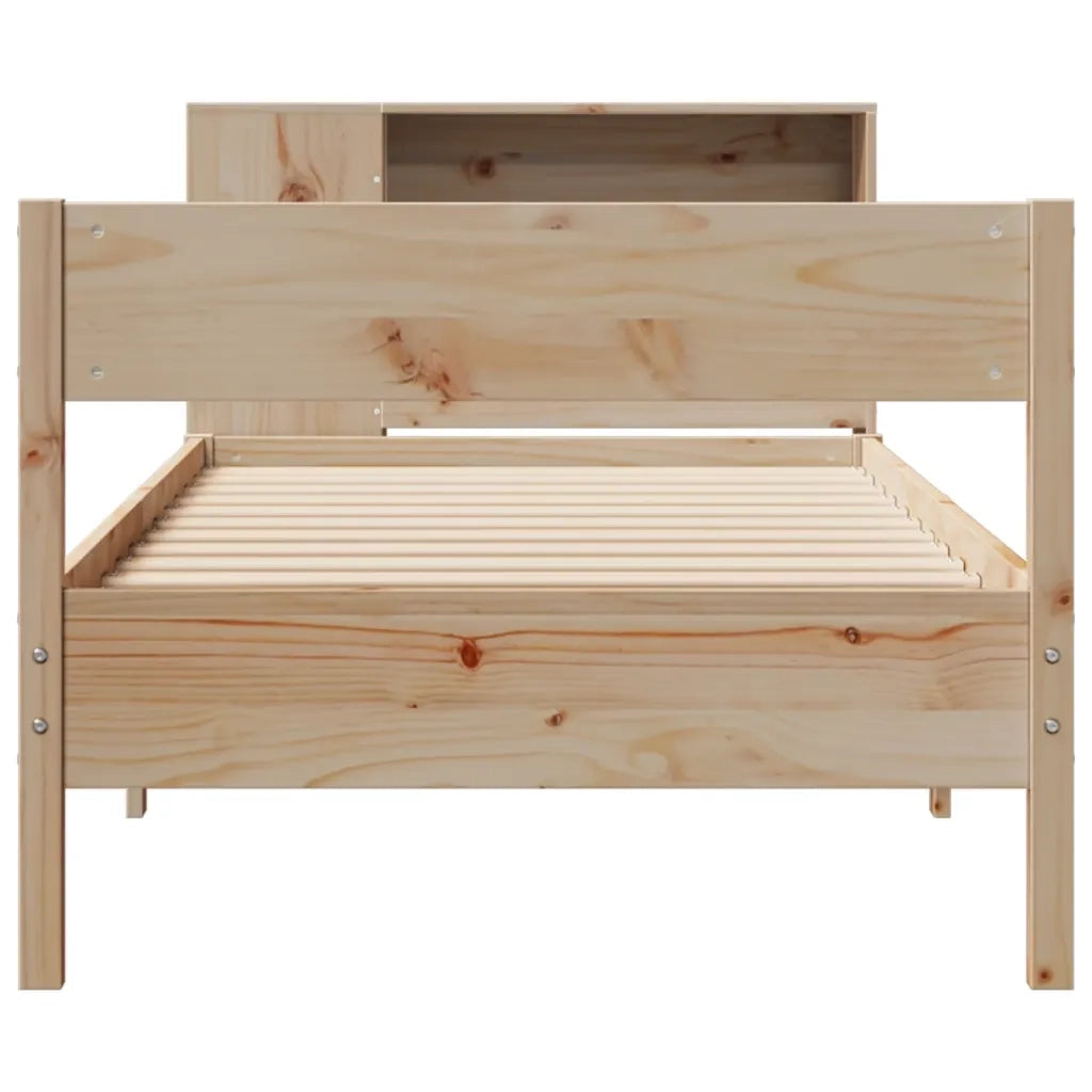 Giroletto con Libreria senza Materasso 75x190 cm in Legno Pino 3322972