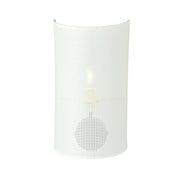 Applique Minimal 1 Luce Drago In Acciaio Bianco E Oro