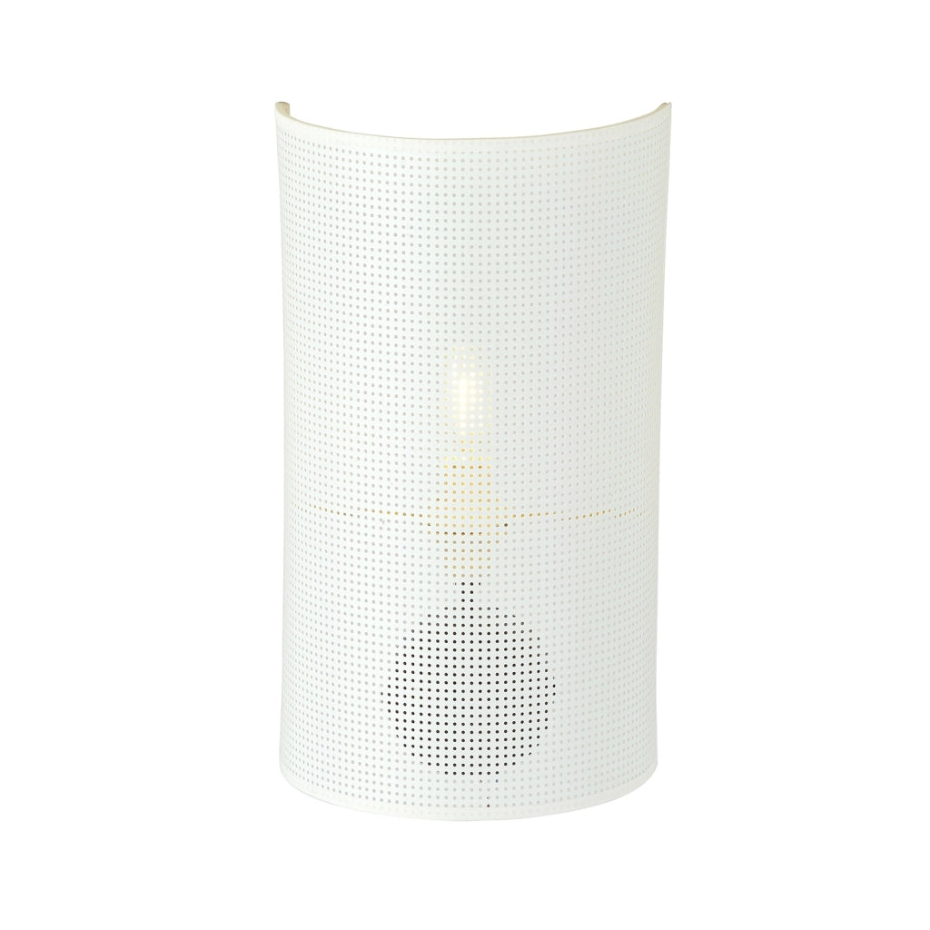 Applique Minimal 1 Luce Drago In Acciaio Bianco E Oro