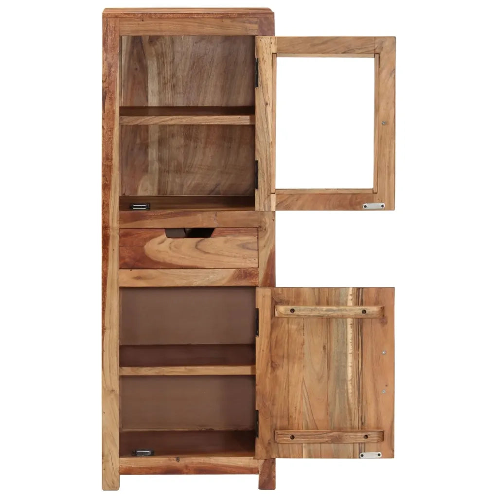 Credenza 40x34x110 cm in Legno Massello d'Acacia 338431