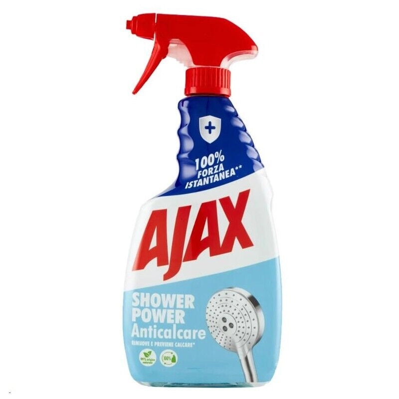 AJAX SPRAY NEW SHOWER POWER 600 ML ANTI CALCARE PER LE SUPERFICI PIÙ OSTINATE