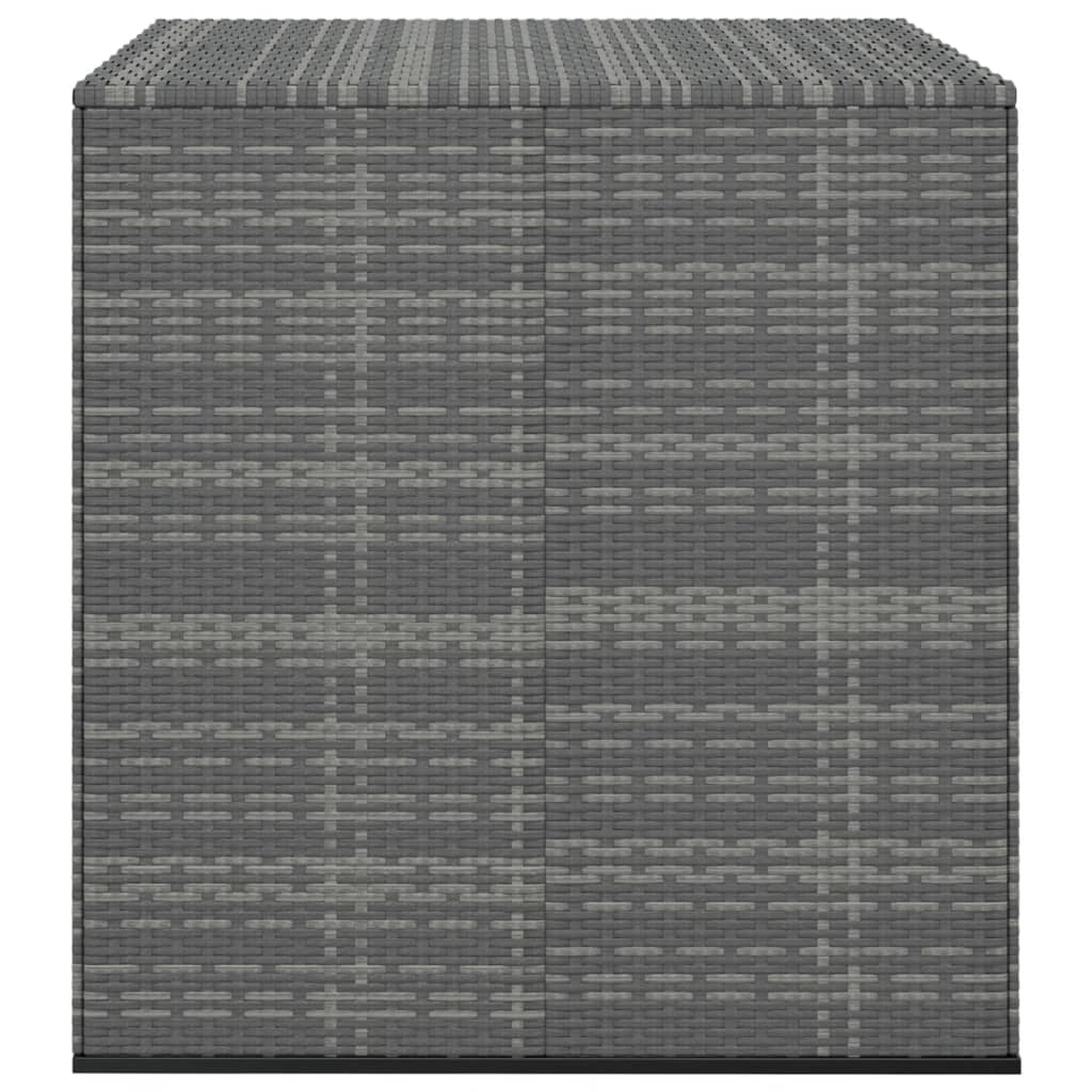 Contenitore da giardino in resina di vimini/cuscino 100 x 97,5 x 104 cm grigio 02_0013158