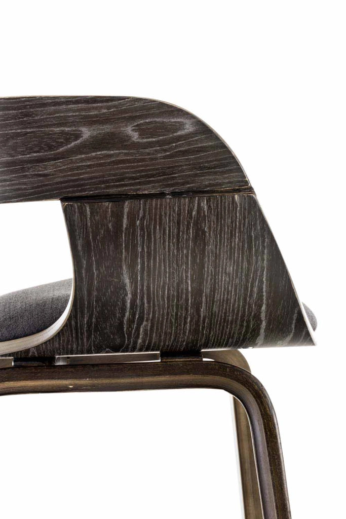 Sedia Kingston in Tessuto grigio/grigio scuro