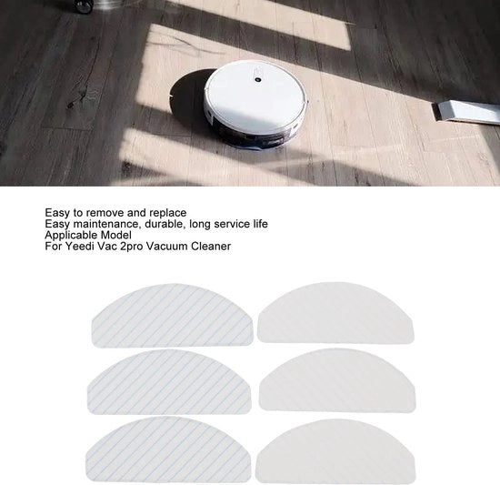 Set di asciugamani per aspirapolvere da 6 pezzi - Dweildoeken sostitutivi - Asciugamani lavabili e pulibili - Accessori riciclabili - Parti di aspirapolvere - Grande capacità di assorbimento - Dweilpad