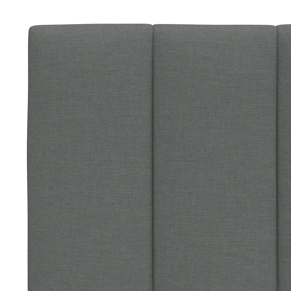 Cuscino Testiera Hanko Grigio Scuro 80 cm in Tessuto CFW4933637
