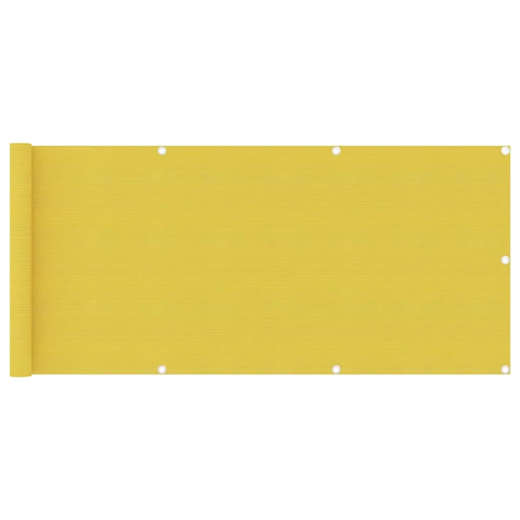 Schermo per balcone schermo per la privacy 75 x 500 cm HDPE giallo 02_0010195