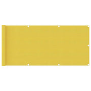 Schermo per balcone schermo per la privacy 75 x 500 cm HDPE giallo 02_0010195