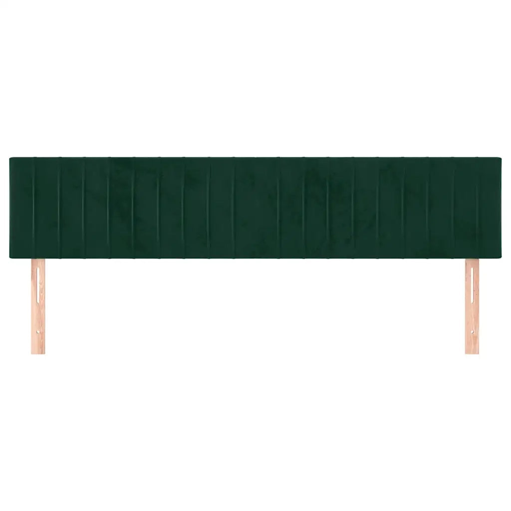 Testiera | Testata Verde Scuro 200x5x78/88 cm in Velluto