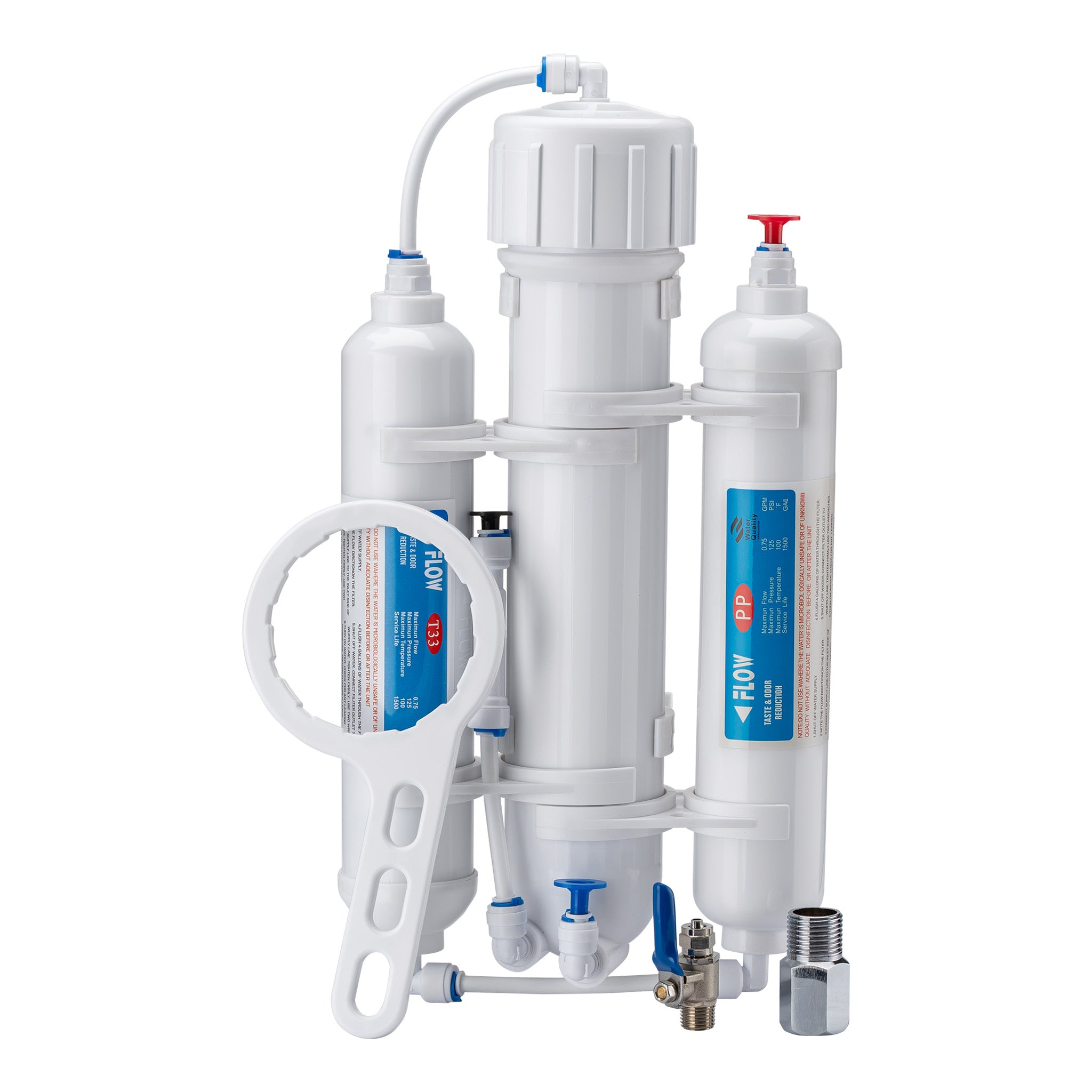 Naturewater Impianto a osmosi inversa a 3 stadi (RO) 190l/giorno 50GPD