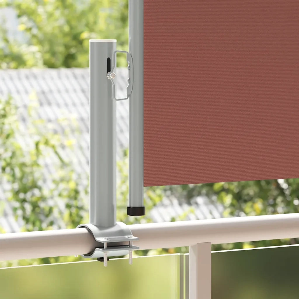 Tenda Laterale Retrattile per Patio-Tenda parasole per balcone 60x300 cm Marrone