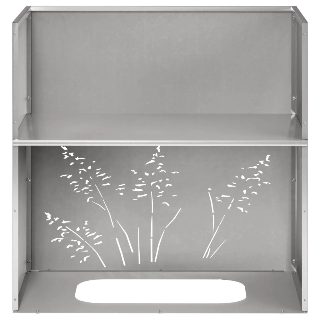 Vaso da giardino Argento 50 x 30 x 49 cm Acciaio Inox 8005814