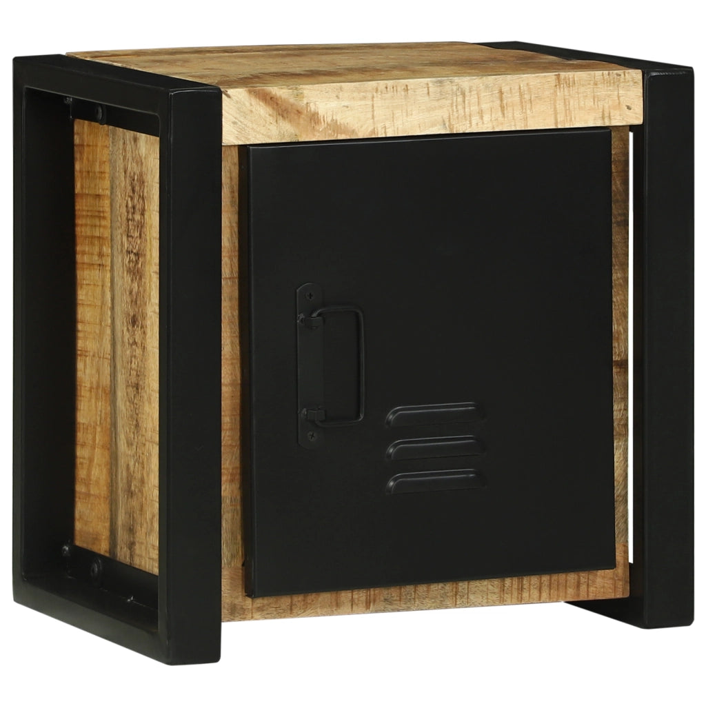 Mobile da bagno a muro 40x30x40 cm in legno massello di mango grezzo