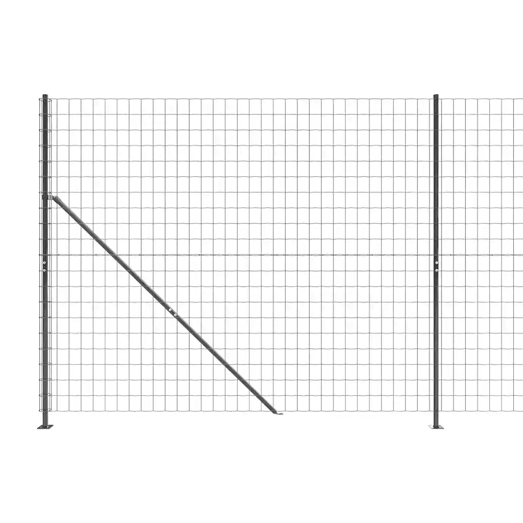 Recinzione Metallica con Flangia Antracite 1,6x25 m 154316