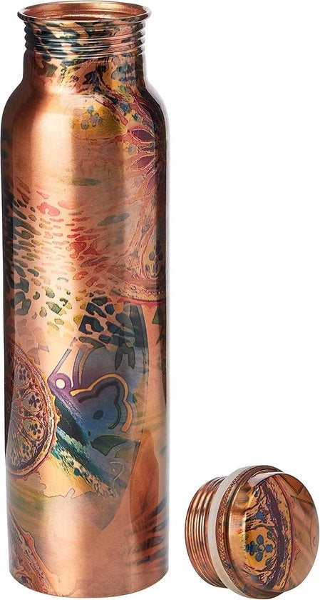 Multicolore Acqua per Benefici Ayurvedici - Articolazione Libera & Senza Gocce - 900ml
