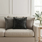 Federa 2 pz HOUTEN Grigio Chiaro 35 x 35 cm Tessuto Chenille 916477