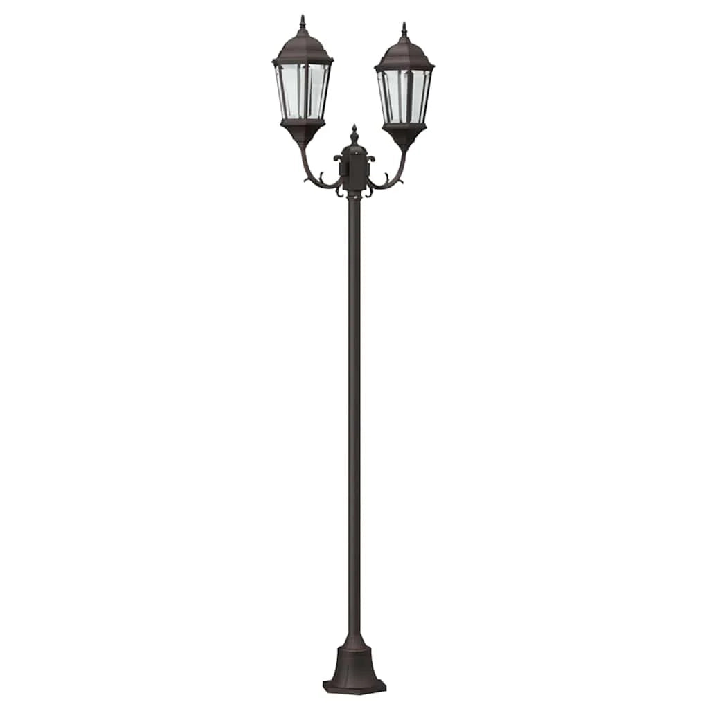 Lampada da giardino vintage design classico per esterni 68 x 20 x 235 cm alluminio bronzo 02_0058418