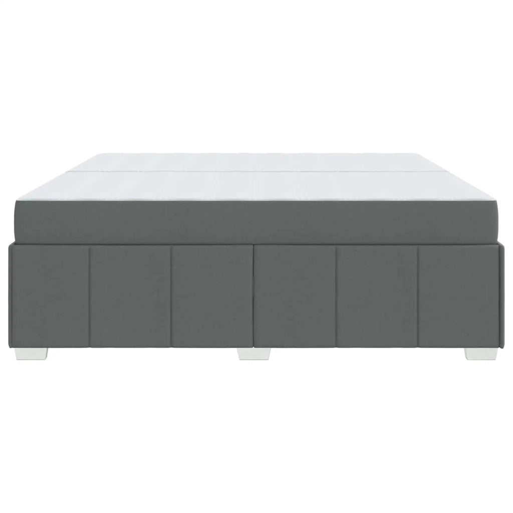 Struttura del letto Grigio scuro 200 x 200 cm Tessuto