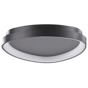 Lampada da soffitto in acciaio Nero con luci a LED integrate in acrilico a forma di triangolo Illuminazione moderna plafoniera