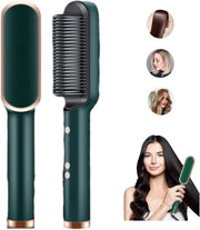 Stilista elettrico 2 in 1 con 5 impostazioni di temperatura, stile e cura i capelli in portatile, riscaldamento rapido in 10 secondi e protezione contro la scottatura (indicatore verde)