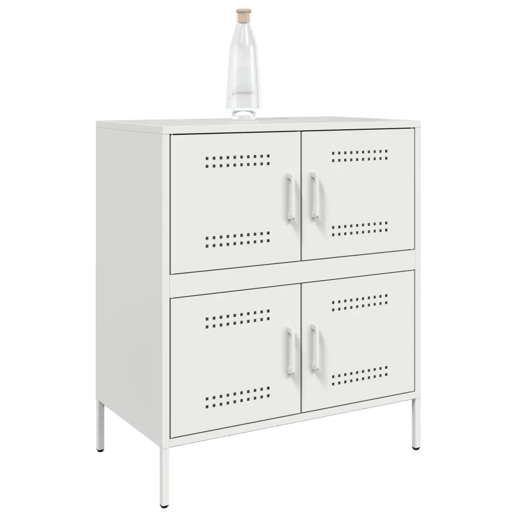 Credenza Bianca 68x39x79 cm in Acciaio 842957