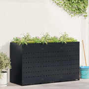Contenitore per Rifiuti per 3 Bidoni Nero 204 x 77,5 x 121,5 cm