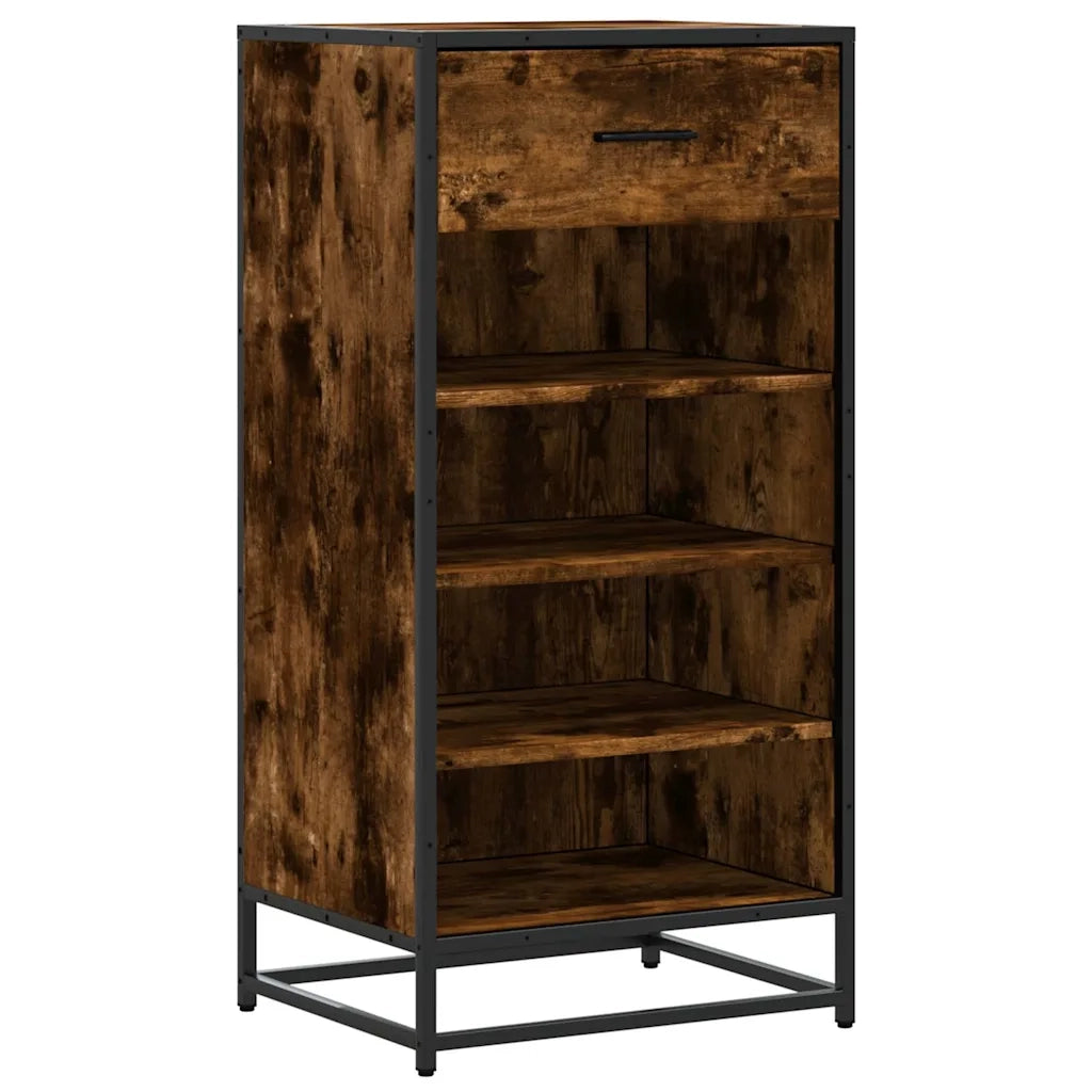 Scarpiera Rovere Fumo 48x38x97,5 cm in Legno Multistrato 849211