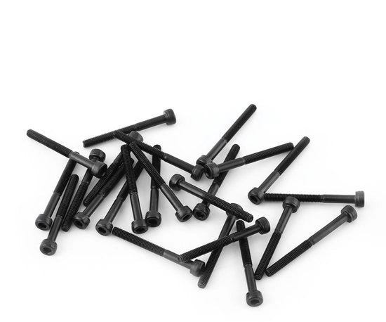 Kit di viti a dado a 6 facce in acciaio inossidabile a carbonio rivettato di alta qualità - M3 viti - 24 pezzi - compatto e resistente