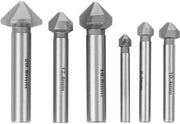 Set di schiacciatoi senza schiacciatura da 6 - Trapano HSS - 90 Gradi - Bocca rotonda - 3-lancette - Materiale duraturo
