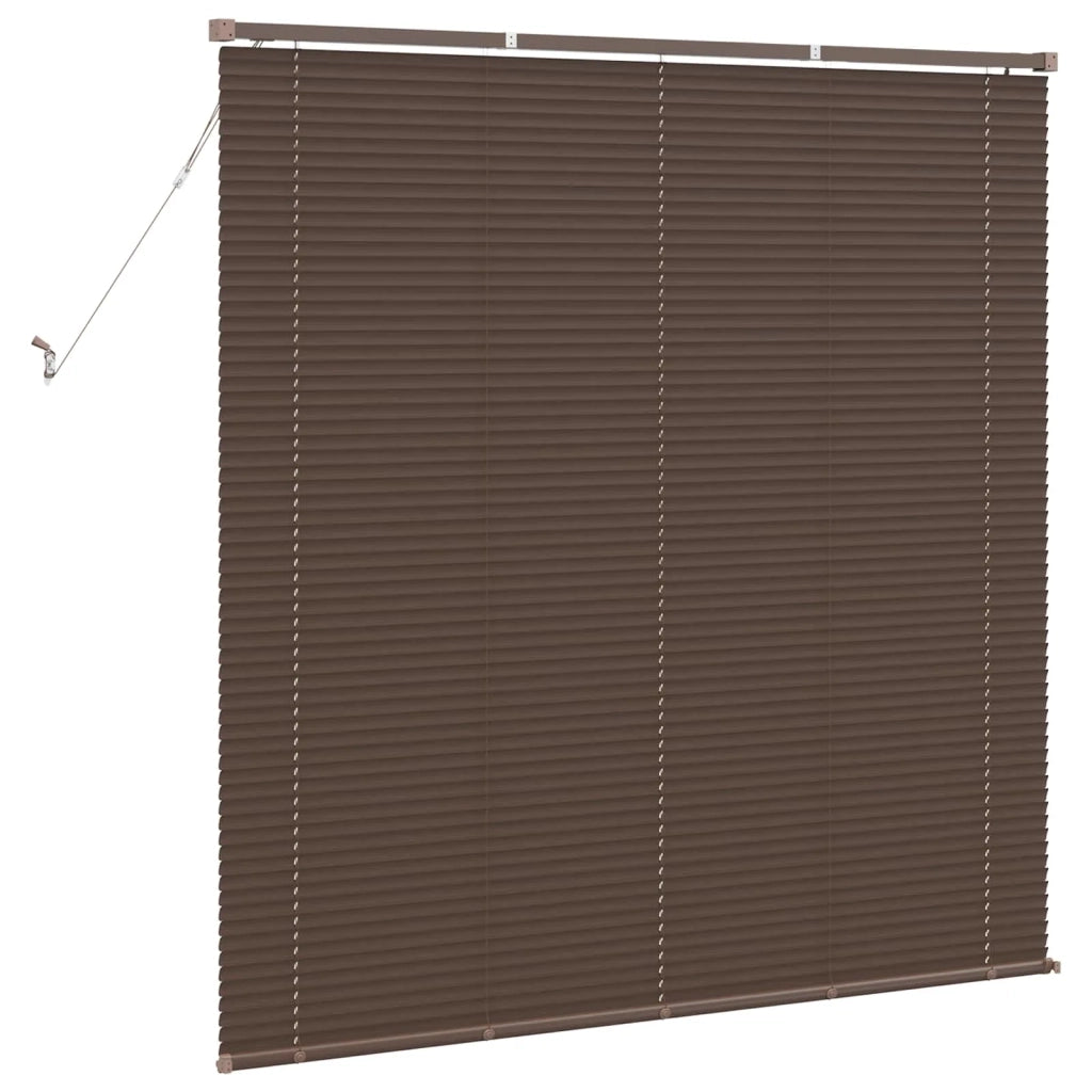 Tenda Veneziana Marrone Scuro con Motivo 150 x 150 cm PVC 42003795