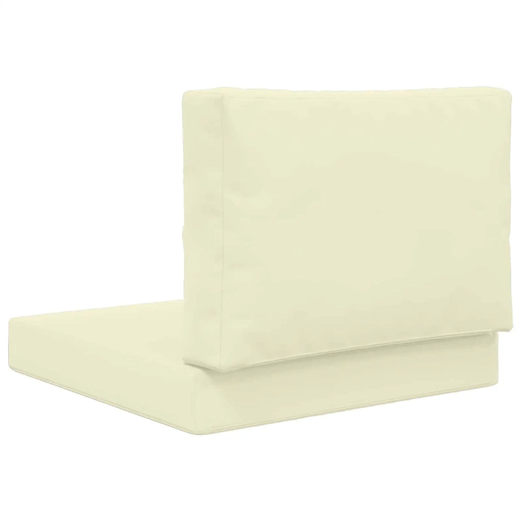 Cuscino per divano da esterno 2 pcs Crema Poliestere