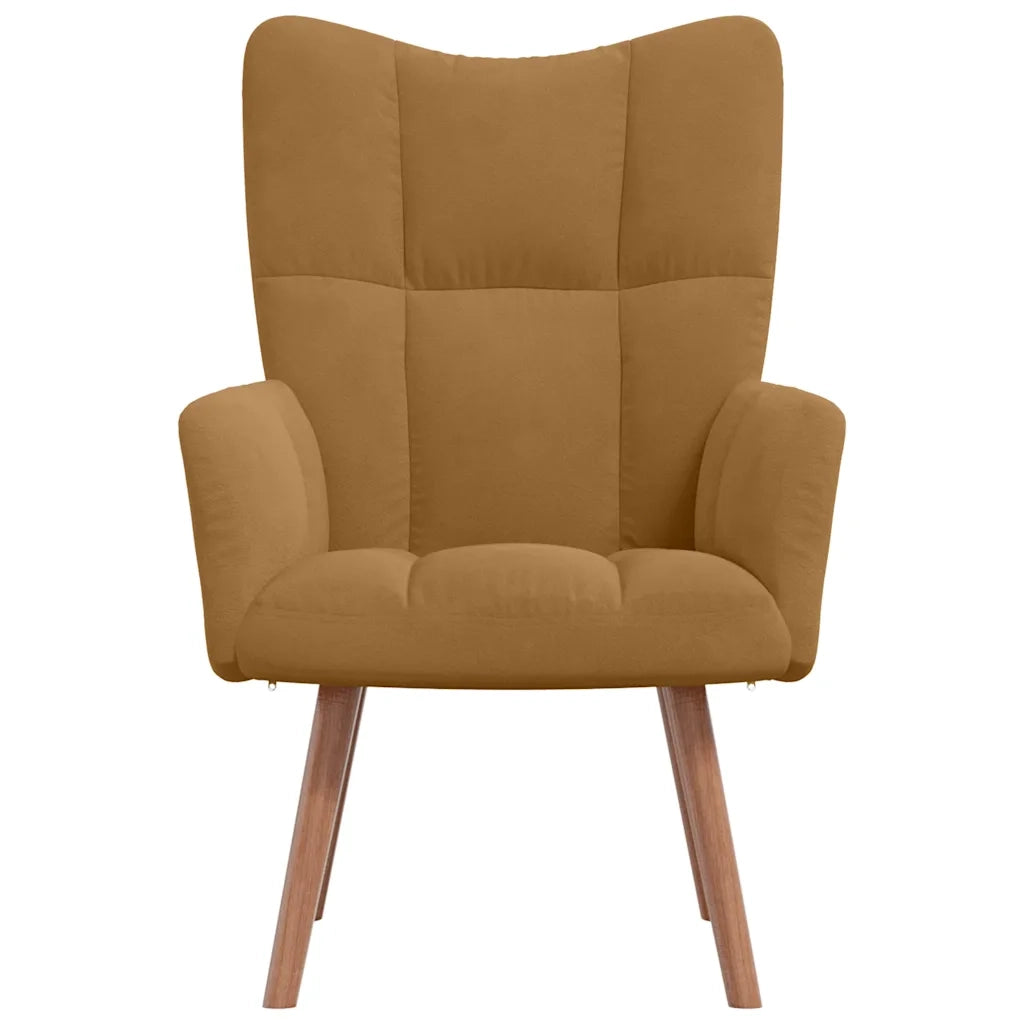 Sedia Relax Marrone in Velluto
