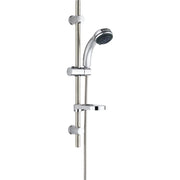 SALISCENDI DOCCETTA 5 GETTI IBISCO EFFE  ABS CROMATO TUBO MM 25 + FLEX CM 150 + D.MM 82